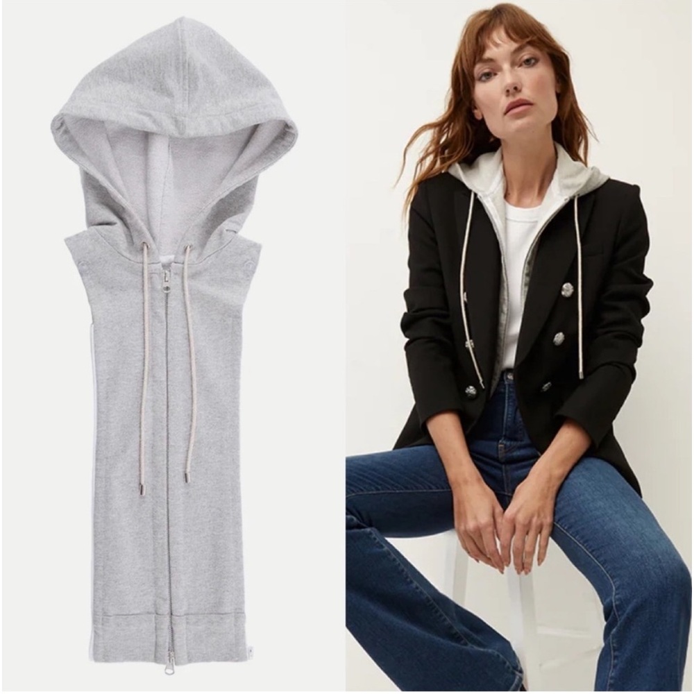Veronica Beard Hoodie Dickey Heather Grey